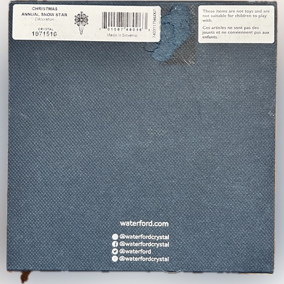 ✨ Waterford Crystal 2024 Annual Origami Cross Ornament, NEW IN BOX ✨ - Picture 11 of 16